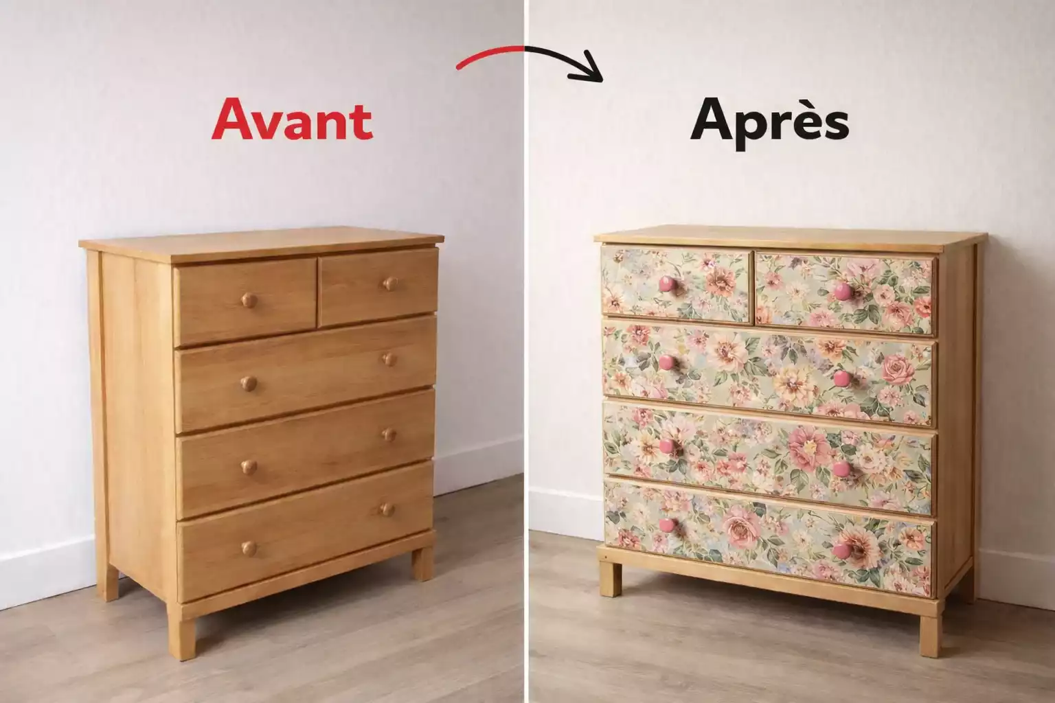 Relooker un meuble avec du papier peint : guide technique et étapes de mise en œuvre