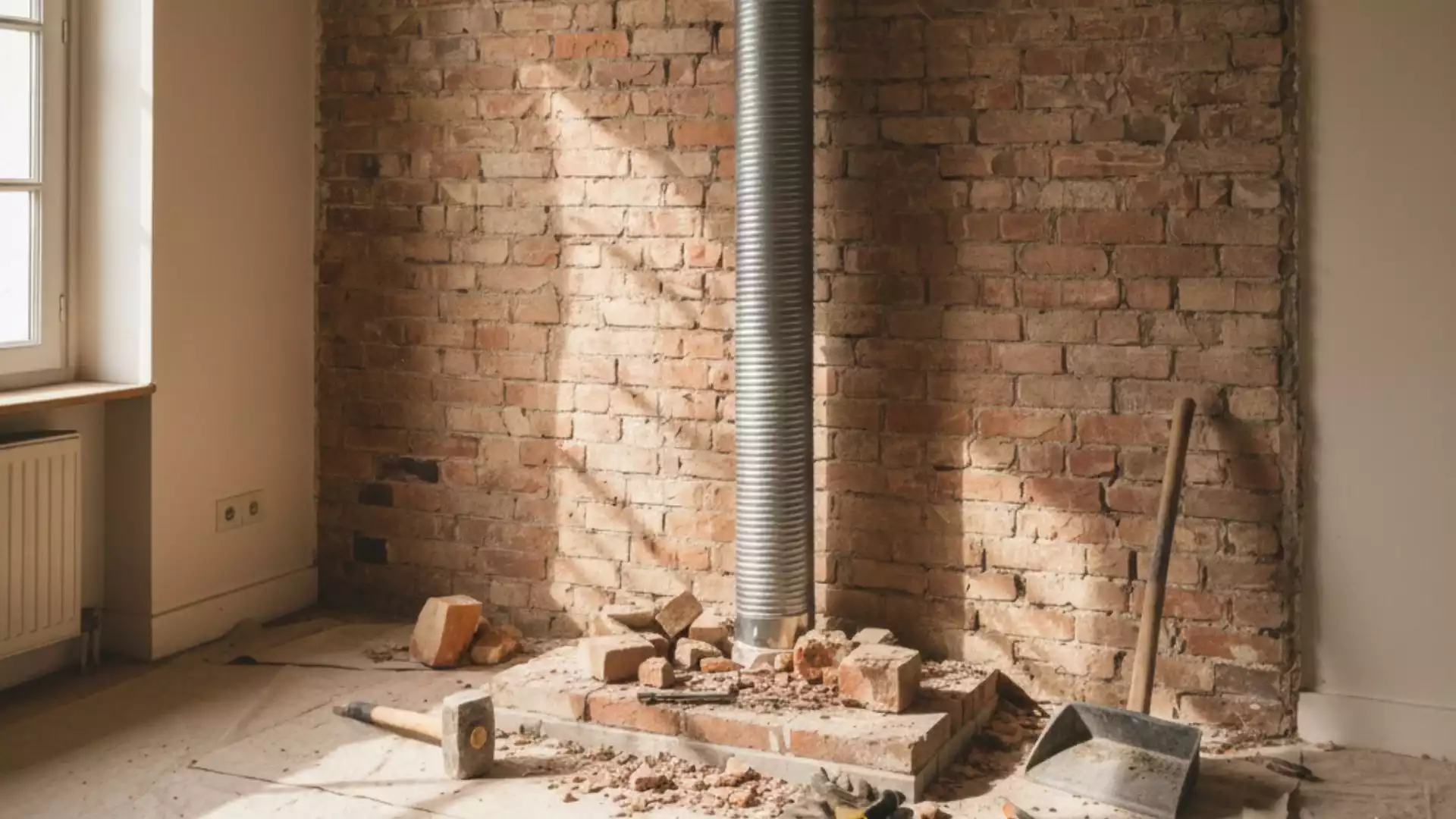 Enlever cheminée et laisser conduit : une solution courante en rénovation