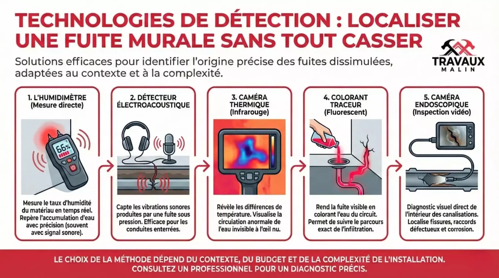 réparation fuite canalisation murale