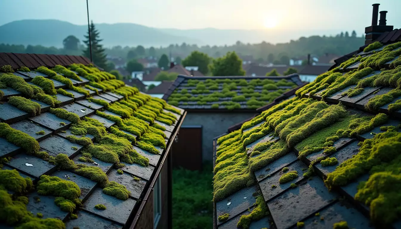 Mousse, pollution, humidité : les ennemis invisibles des toits dans l’Ouest